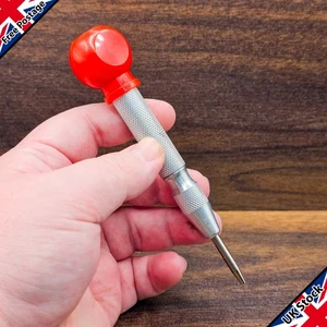 Automatic Centre Punch Spring Loaded Adjustable Tension for Wood Plastic & Metal - Picture 1 of 5