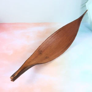 1PC Natural Wooden Leaf Crafts Lifelike Wood Leaf Decor Delicate Art Leaf - Picture 1 of 11