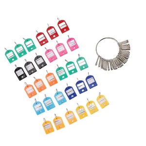 GE Key Organizer Iron Plastic Portable 8.2cm Mit 30 Bunten Schlüsselanhänger Key - Bild 1 von 23