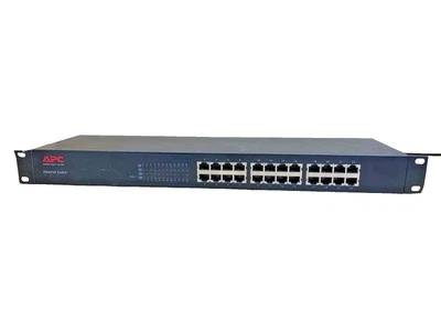 APC 24-Port 10/100 Ethernet Switch AP9224110, Rack-Mountable Network - Image 1 of 4