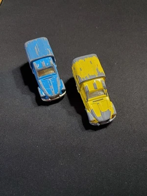 (1086) Majorette Ctroen acadiane bleu et jaune X2 235 1:60 - Photo 1/4