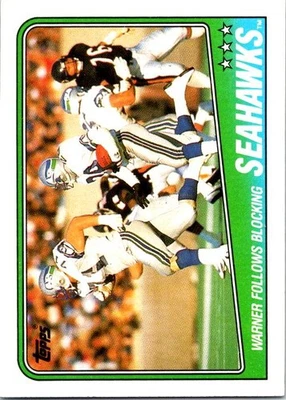 1988 Topps Seahawks Team Leaders #130 Seattle Seahawks - Image 1 of 2