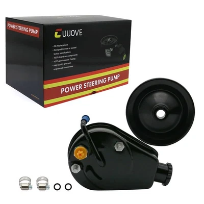 Power Steering Pump w/ Reservoir Pulley for 94-02 Dodge Ram 1500/2500/3500 Van — 第 1/4 张图片