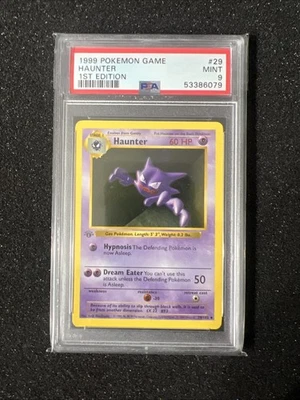 Pokemon PSA 9 1st Edition Base Haunter - Image 1 of 2