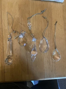 Crystal Like Appearance Ornaments 5 Pieces Lot - Picture 1 of 1
