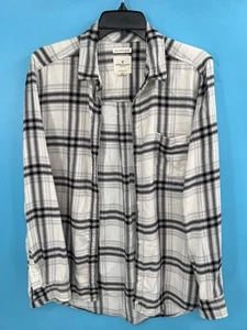 American Eagle Damen erstaunlich weiches kariertes Boyfriend Fit Hemd - Größe L - Bild 1 von 7