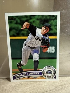 2011 Topps Ubaldo Jimenez #270 Colorado Rockies BASEBALL Card - Picture 1 of 2
