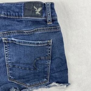 American Eagle Outfitters Jean Shorts Women's Size 4 High Rise Shortie Denim - Picture 1 of 9