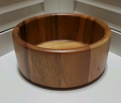 Ensaladera Lipper Acacia Pequeña 6" x 2.5" H Lado Recto Individual B Foto 1 de 3