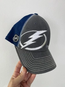 Tampa Bay Lightning Authentic Reebok NHL Hockey Hat Flex Fit L/XL Blue/Gray - Picture 1 of 8