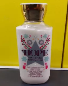 BATH & BODY WORKS HOPE Winter Peach Marshmallow Body Lotion 236ml - Picture 1 of 4