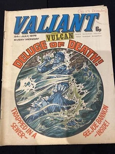 VALIANT AND VULCAN 24th JULY 1976 FLEETWAY BRITISH WEEKLY COMIC* - Picture 1 of 3
