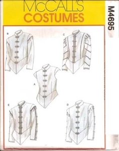 OOP McCalls 4695 Herren Kostüm Renaissance Doublets Edwardian LARP Schnittmuster - Bild 1 von 4