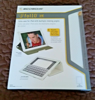Scosche Folio Case for ipad 3rd Generation 16GB -32GB -64GB White - Image 1 of 4