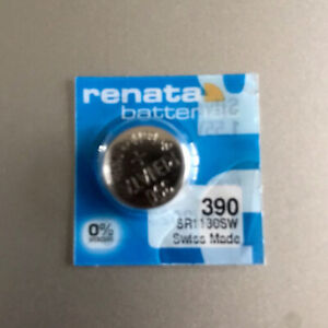 1 x Renata 390 SR1130SW Swiss Made 1.55V Watch Battery EXPIRY 11/2024 AUS SELLER