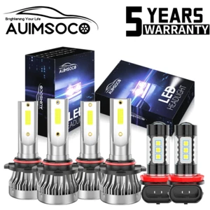 For Honda Civic Coupe 2-Door 2006-2013 Super White LED Headlight Fog Light Bulbs - Picture 1 of 14