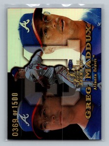 1999  Flair Showcase Greg Maddux /1500 Showpiece Flair Showcase Row 1 Braves