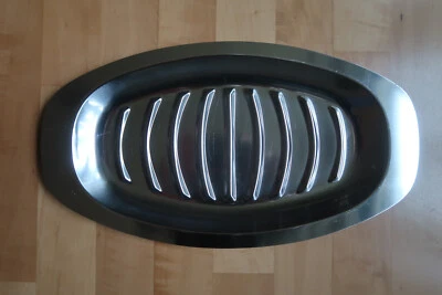 WMF Spargelplatte, Cromargan Edelstahl, oval Abmessungen LxB = ca 37cm x 20cm - Bild 1 von 4