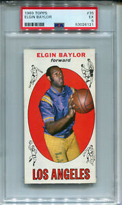 1969 Topps #35 Elgin Baylor PSA 5 EX Los Angeles Lakers
