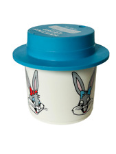 Looney Tunes Coffee Mug Cup Six Flags Great America 1985 Bugs Bunny Babs plastic