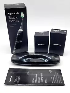 Aquasonic Black Series Ultra Whitening Toothbrush Waterproof With Smart Timer - Picture 1 of 9