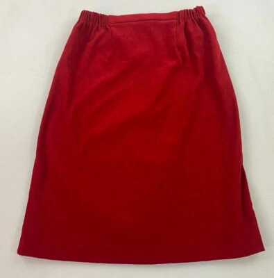 ALLISON-CHE Mujer Falda 93106 Rojo Poliéster Spandex Hecho en EE. UU. Talla M $98 Foto 1 de 4