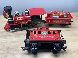 Lionel G Gauge HOLIDAY SPECIAL ENGINE & NOEL GIFT TENDER Red Caboose 99 - Picture 1 of 7