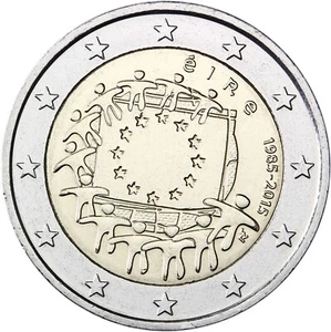 Ireland - 2 Euro Commemorative 2015  30 Years Europe Flag - UNC FREE SHIPPING - Picture 1 of 3