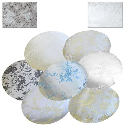 Capa formato redondo*Capa almofada assento cadeira chão brocado rayon chinês *BL20 - Imagem 1 de 2