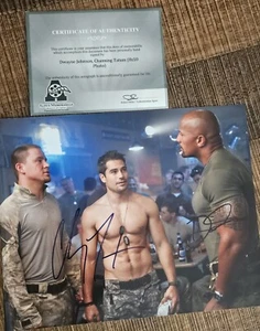 Dwayne Johnson Channing Tatum Autogramm Original Foto 8x10 - Bild 1 von 4