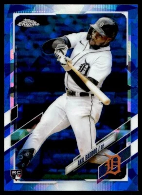 2021 Topps Chrome Sapphire Akil Baddoo Rookie G8 Detroit Tigers #US196 - Image 1 of 2
