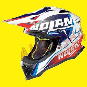 HELM CROSS ENDURO NOLAN N53 SIDEWINDER METAL WHITE FARBE 42 GRÖSSE XS - Bild 1 von 1