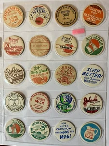 Vintage verschiedene Milchflaschenverschlüsse Posten 20 Stück - Bild 1 von 12