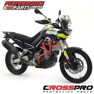Aprilia Tuareg 660 2024 24 CrossPro Red Aluminium Engine Crash Bars - Picture 1 of 3