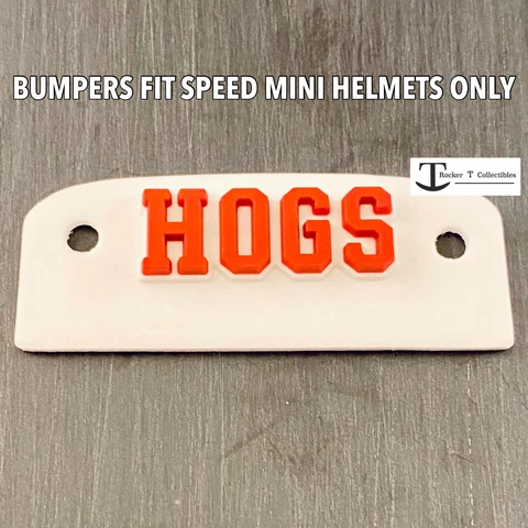 Arkansas Razorbacks HOGS Riddell Speed Mini Helmet 3D Front Bumper Not a Decal Cover