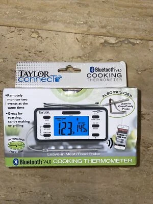 Taylor Kitchen Cooking Timer Bluetooth Smart Thermometer Countdown Digital - Image 1 of 4