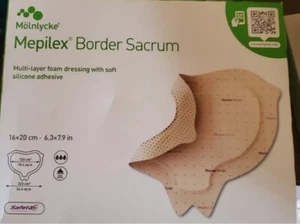 💚New Box of 10 Mepilex Border Sacrum 282055 6.3 x 7.9 in/16 x 20cm Molnlycke💚