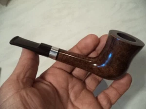 PIPA PIPE NERONE IN RADICA BRIAR SMOOTH FINISH FREE STYLE 9 MADE IN ITALY NEW - Picture 1 of 6