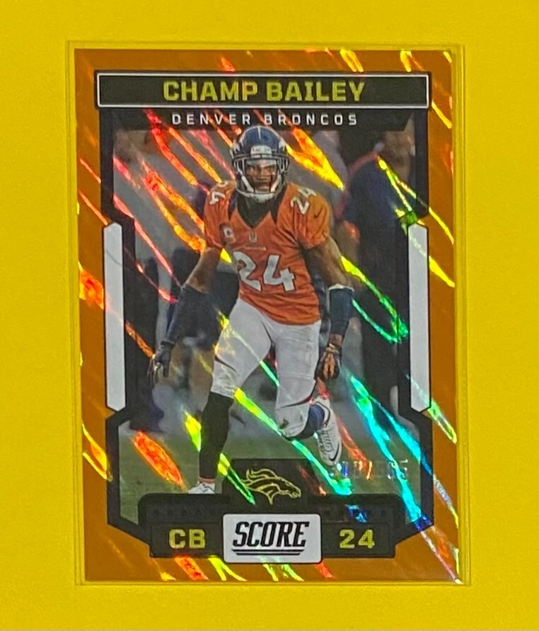 2023 Panini Score Champ Bailey ORANGE LAVA PARALLEL /565 SP Broncos #78 (HOF) 🔥 - Image 1 of 4