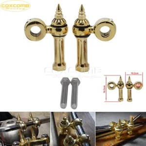 Brass 7/8'' 22mm Motorcycle Handle Bar Mount Risers Clamp Mount for Cafe Racer - Picture 1 of 7