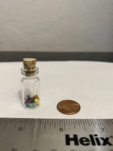 Miniature Set Lot 20 Artisan Hand Made Marbles J. R. Hooper Glass Jar DD - Picture 1 of 3