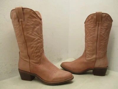Steve Madden Hayward Botas de Vaquero de Cuero Rosa para Mujer Talla 9 M Foto 1 de 4