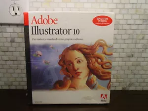 Academic Education Version Adobe Illustrator 10 for Windows PC NEW Sealed - Picture 1 of 6