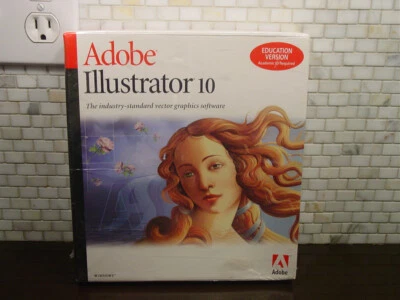 Academic Education Version Adobe Illustrator 10 for Windows PC NEW Sealed - Image 1 of 4