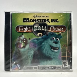 Monsters, Inc. Eight Ball Chaos CD-ROM, 2001 New Sealed Unlock a Secret Game - Picture 1 of 6