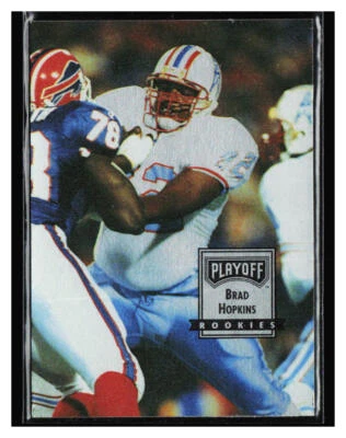 1993 Playoff Contenders Rookie #129 Brad Hopkins RC - Image 1 of 2