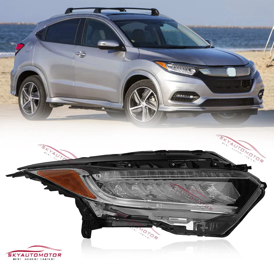 Fits 2019 2020 2021 2022 Honda HRV HR-V Full LED Headlight Right Passenger Side - Image 1 of 4