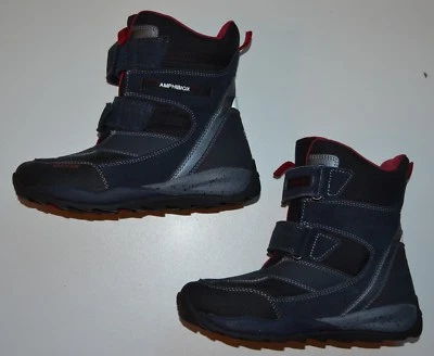 EUC GEOX Boys Amphibiox Winter Boots Size 3(US) 34(EU) - Image 1 of 4