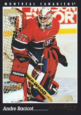 1993-94 Pinnacle Canadian Hockey #332 Andre Racicot