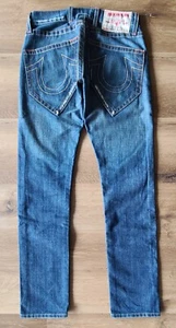Pantalones de mezclilla ajustados True Religion auténticos para hombre - Mickey - 28x33 (#7) - Imagen 1 de 9